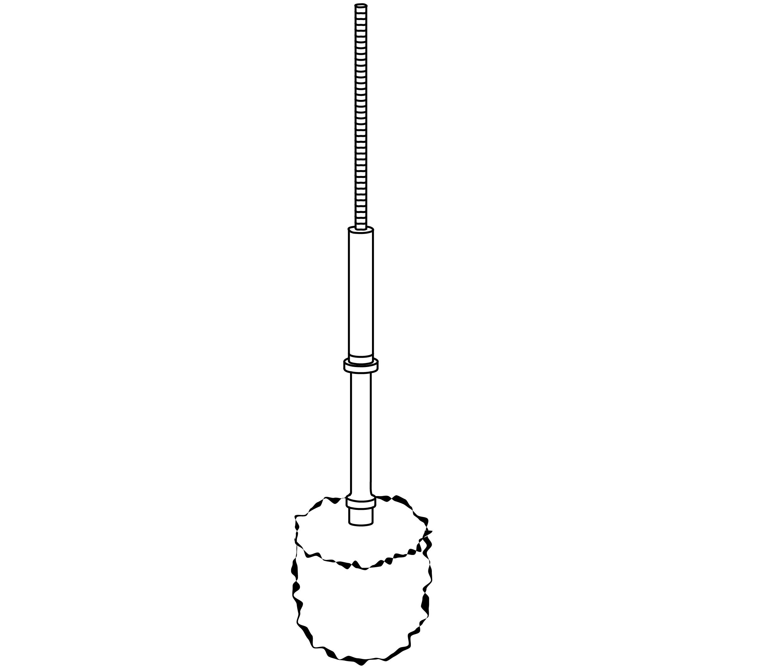 FS00-4500 White nylon brush for brush holder