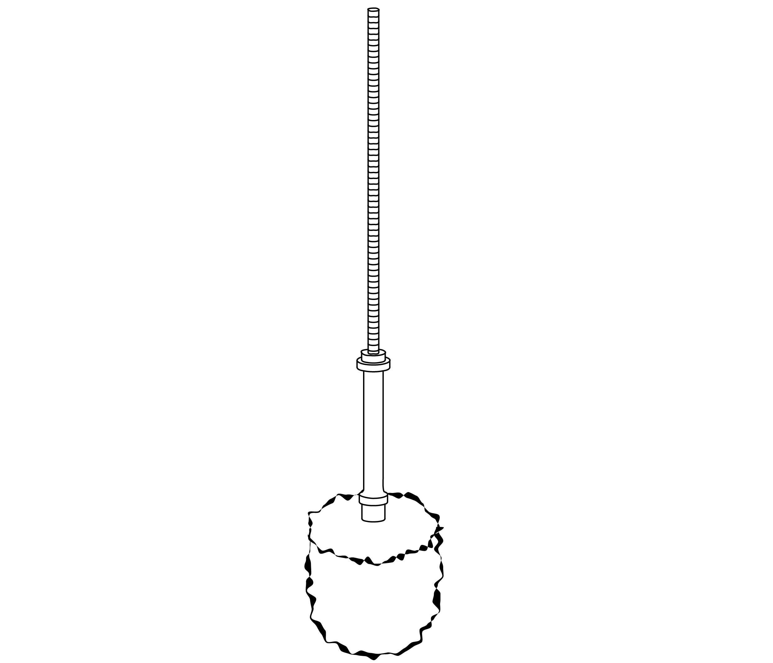 FS00-4501 White nylon brush for brush holder