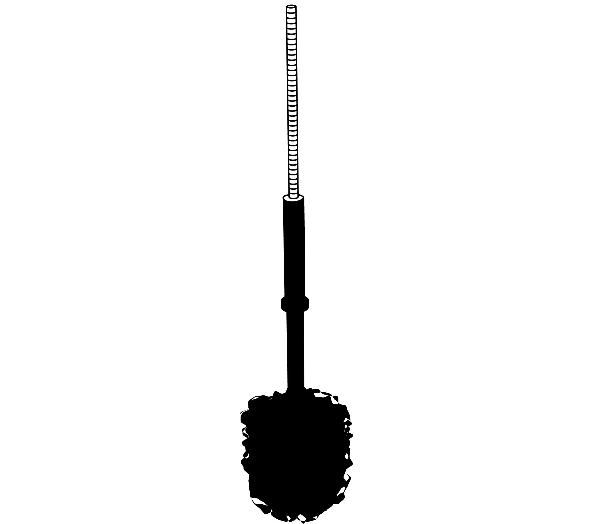 FS00-4502 Black nylon brush for brush holder