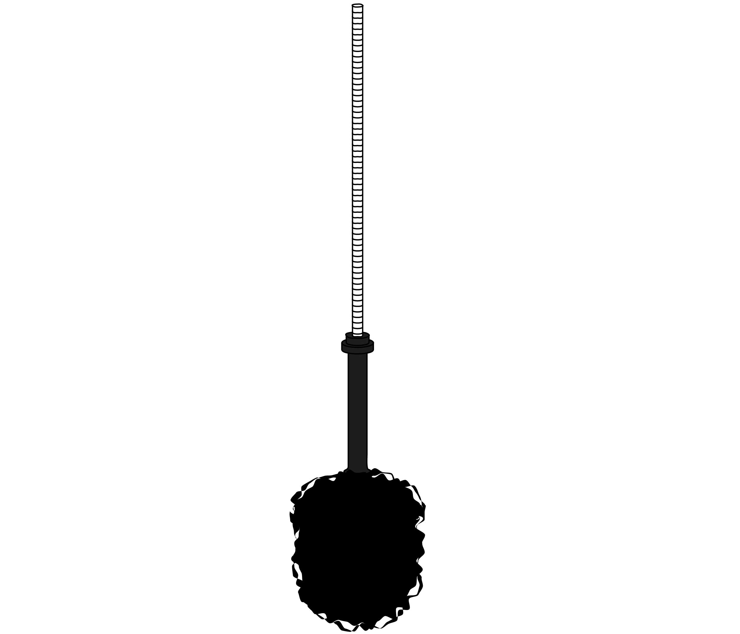 FS00-4503 Black nylon brush for brush holder