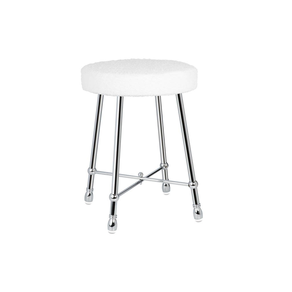 FS01-6130-housse Tabouret rond lisse