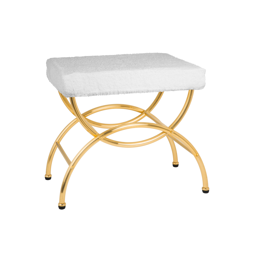 FS01-6136 Tabouret rectang. X cannelé