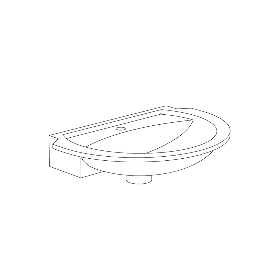 CB-8855 Chateaudun single hole basin