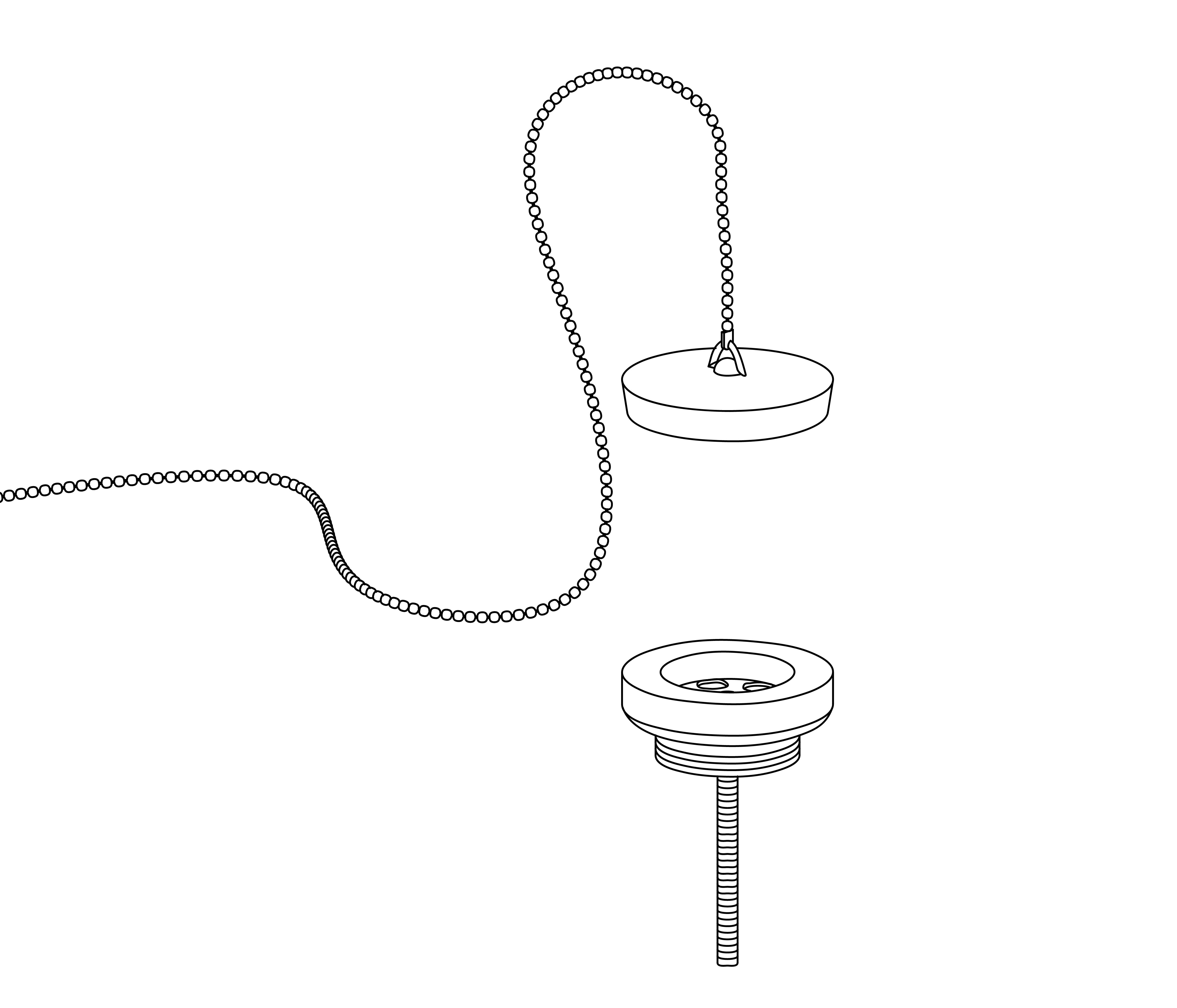 C00-104 Handbasin waste with plug