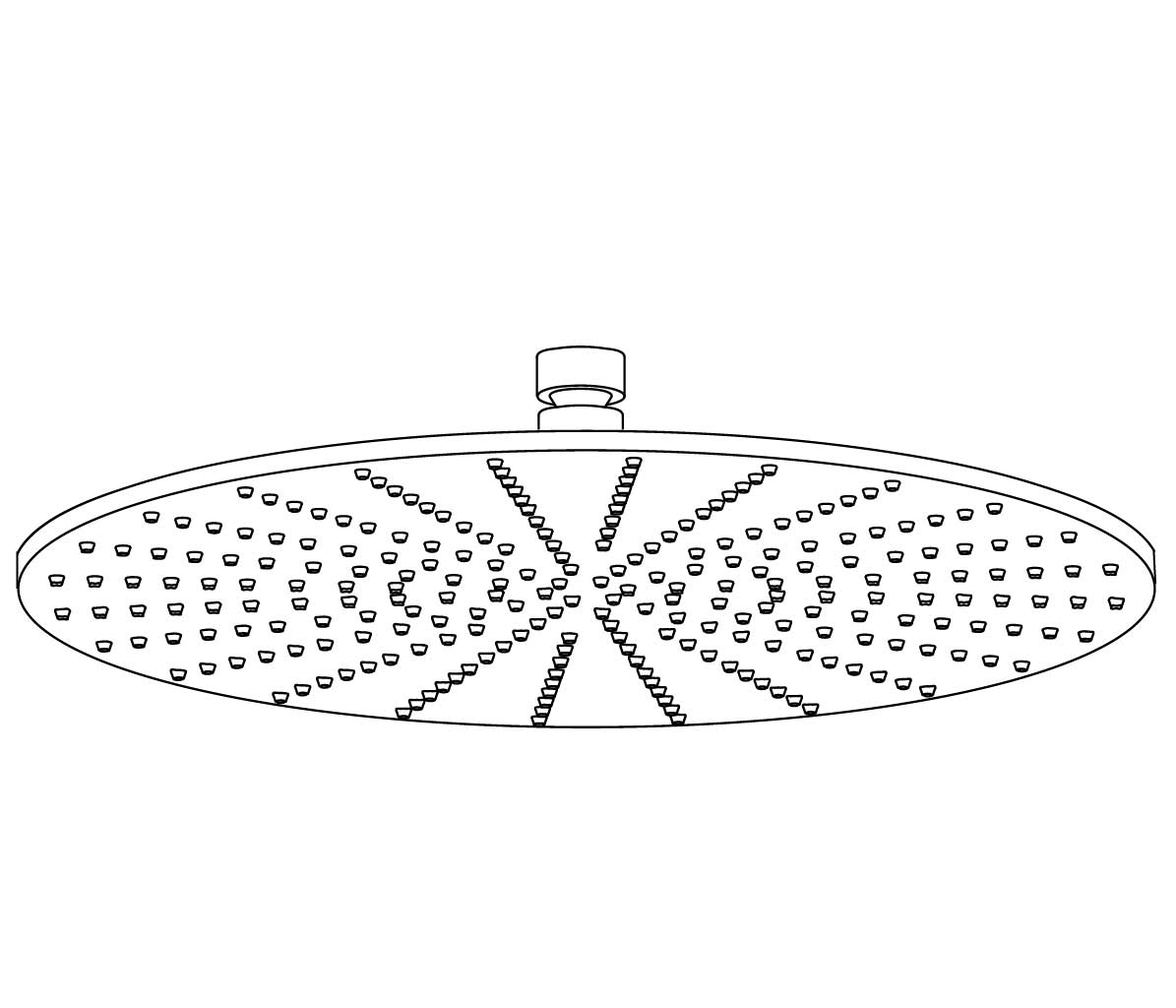 C00-2406 Pomme de douche plate  Ø 300 mm