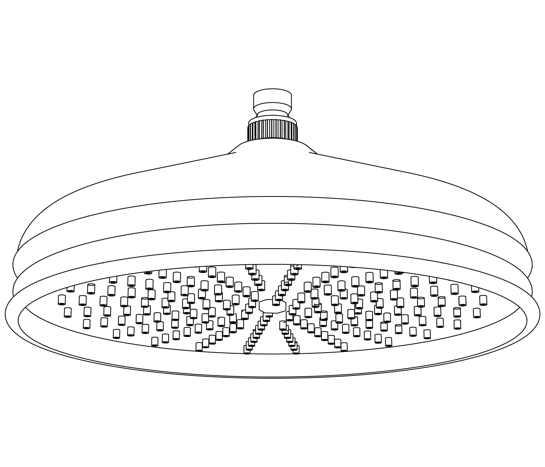 C00-2424 Pomme de douche « rétro » anti-calcaire Ø 300 mm
