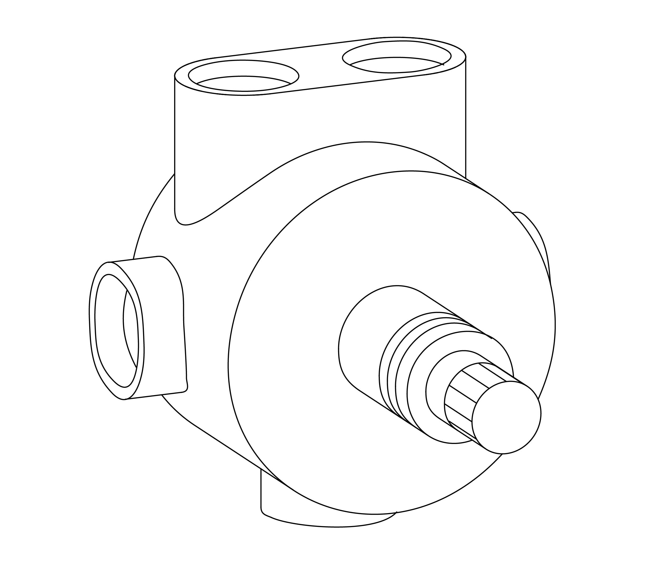 C00-335X Rim mounted 5-way diverter, technical part