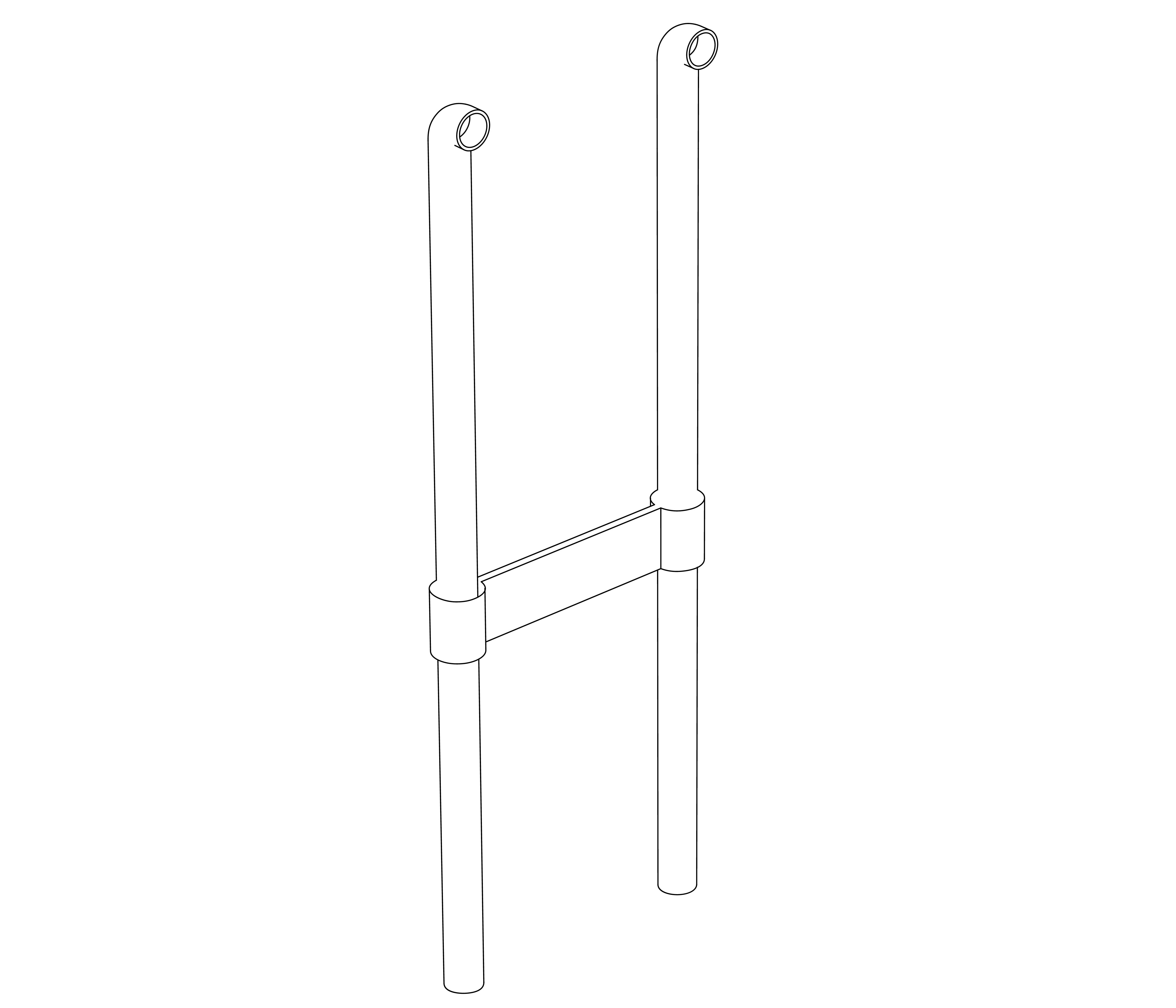 C00-3FR1 Paire de colonnes au sol 1 c00 3fr1