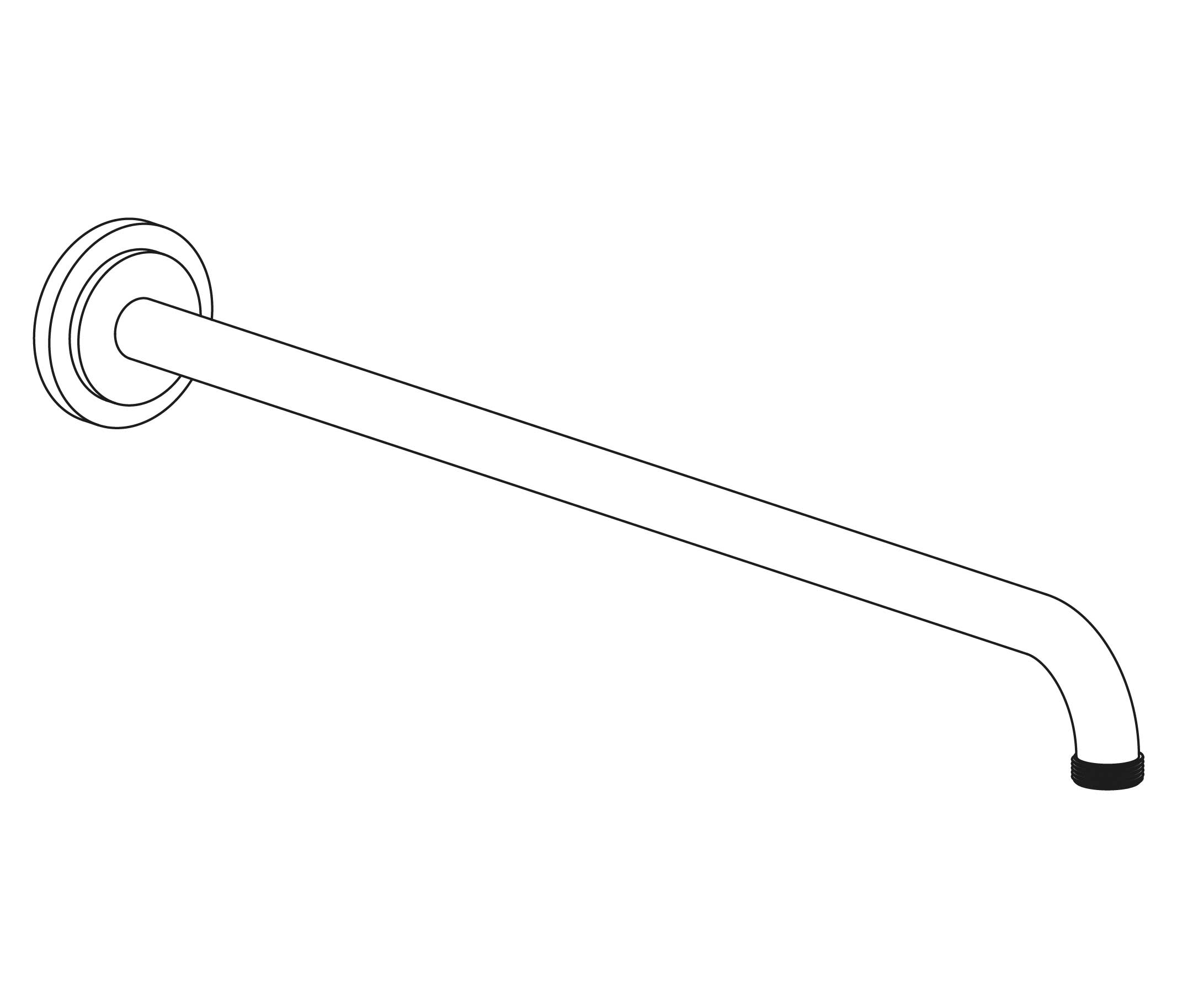 C19-2W450 Wall mounted shower arm 450mm