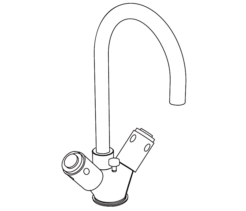C22-1101 Single hole basin mixer