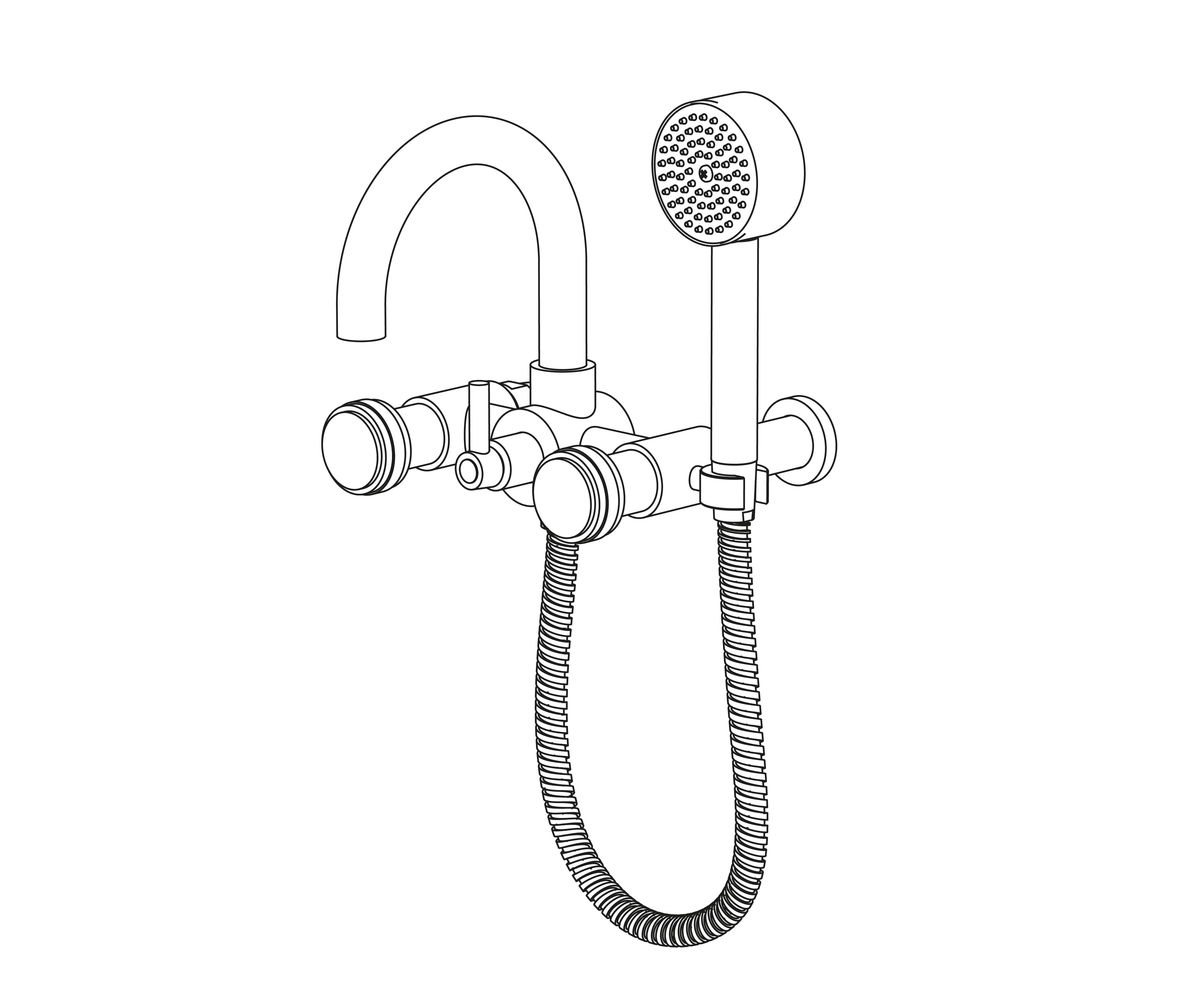 C29-3201 Wall mounted bath and shower mixer