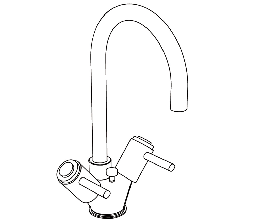 C33-1101 Single hole basin mixer