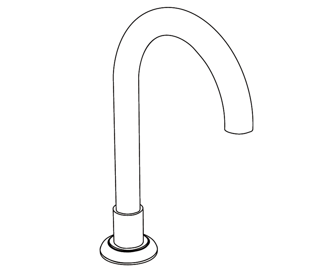 C34-1S1 Basin spout, rim mounted