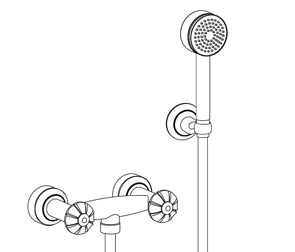 C34-2201 Wall mounted shower mixer