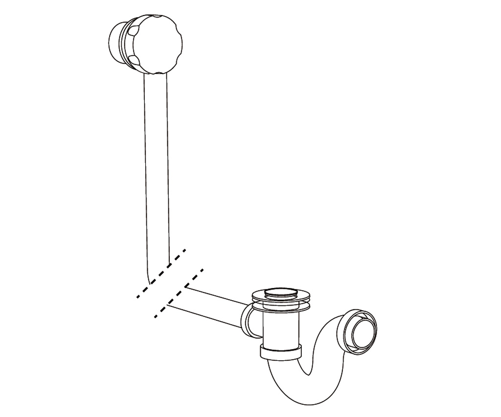 C34-306 Complete bathtub drain