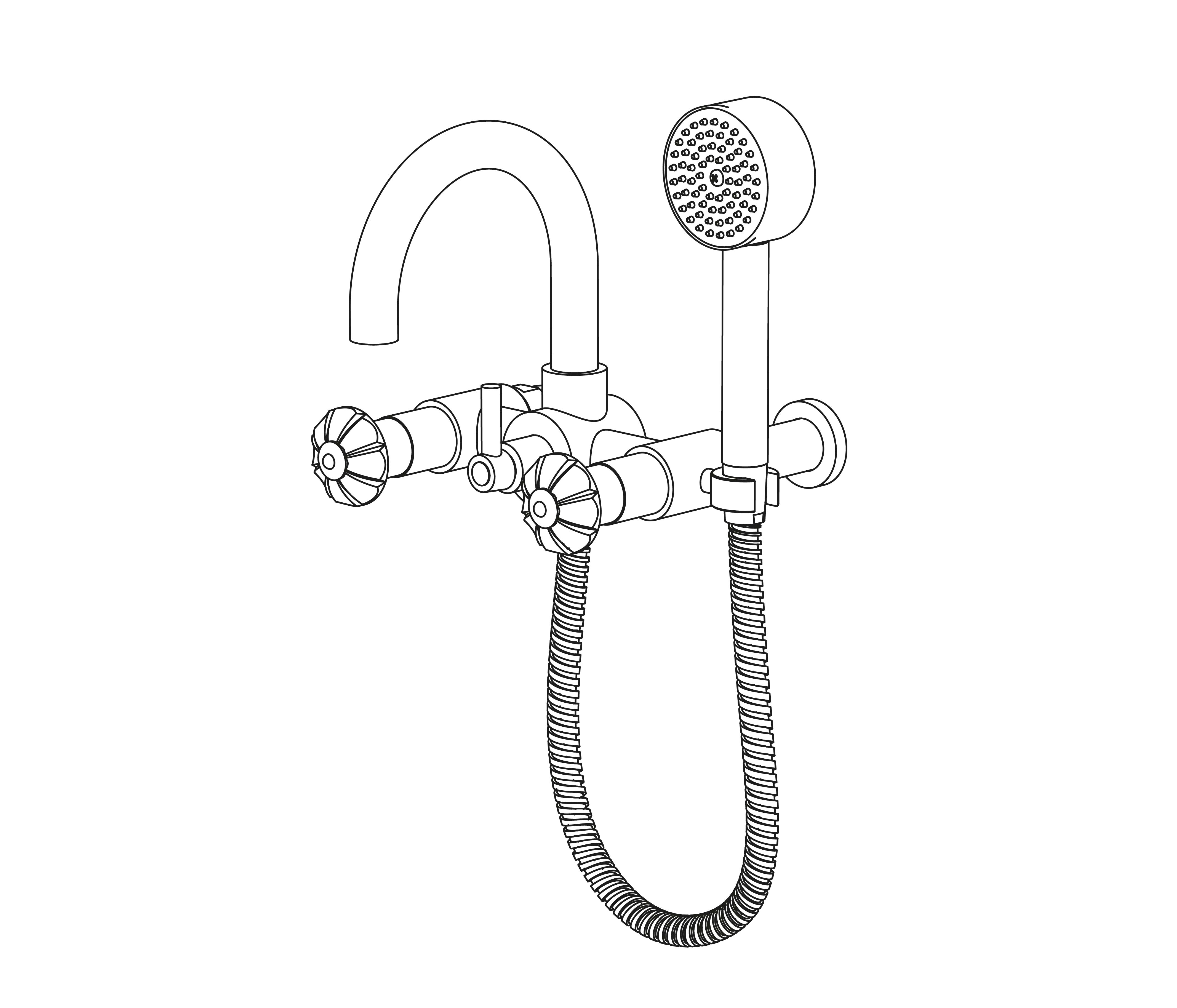 C34-3201 Wall mounted bath and shower mixer