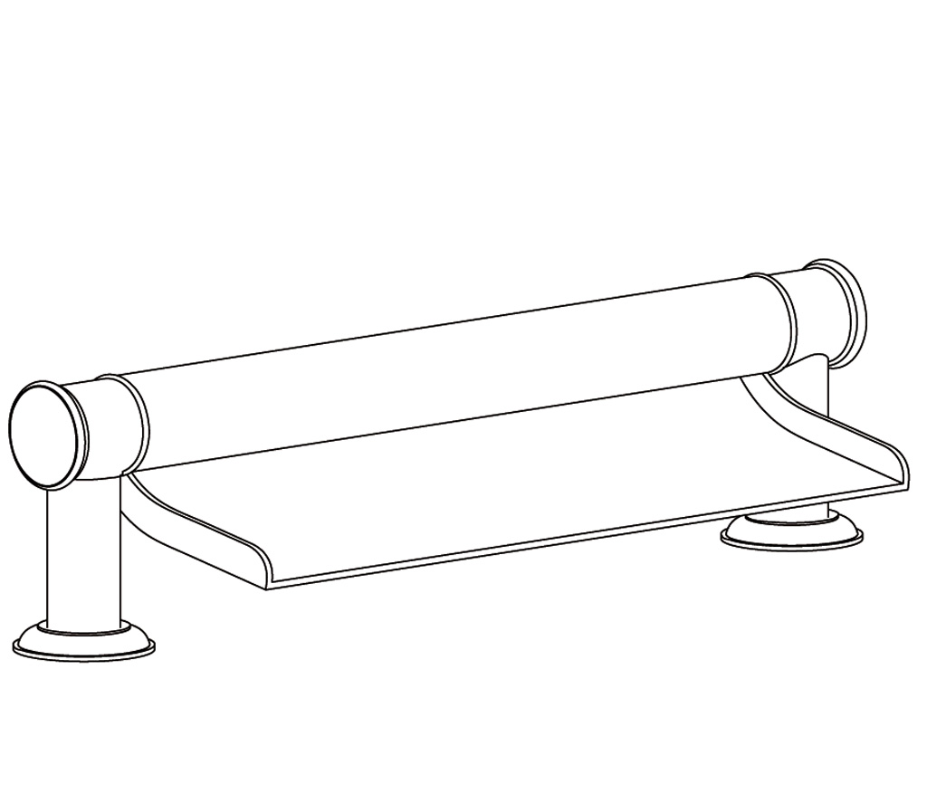 C34-3WF1 Bec de bain « Cascade »