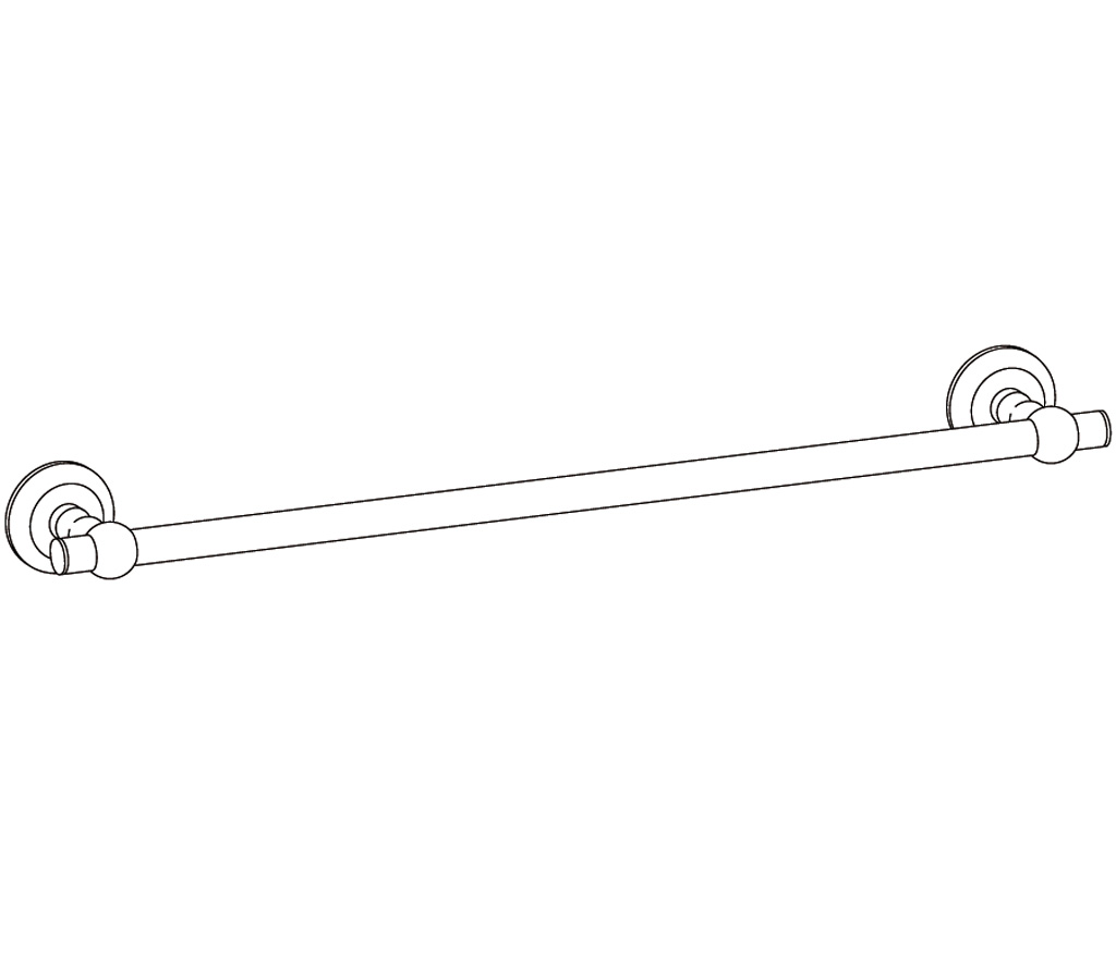 C34-508 Wall mounted single towel bar