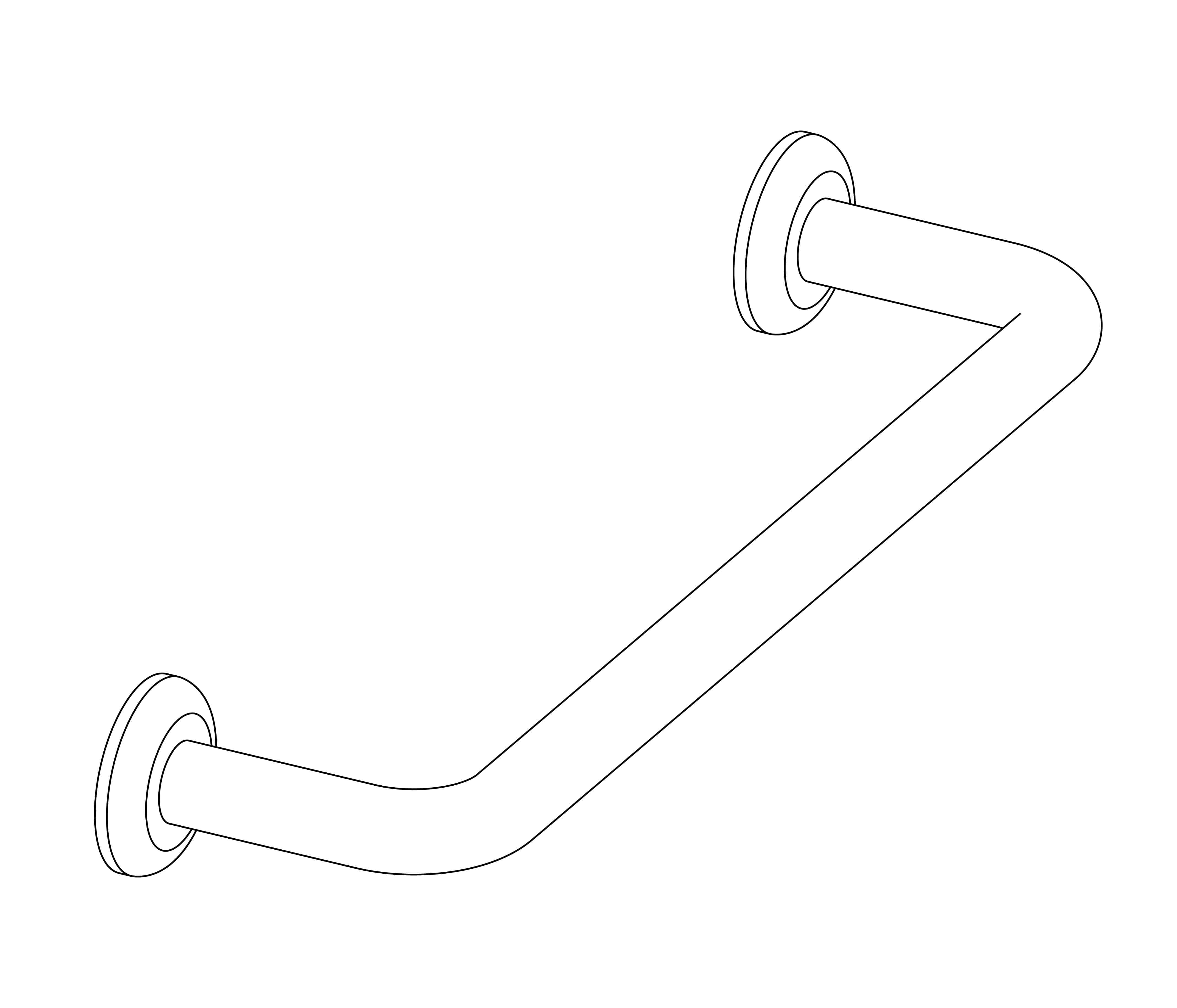 C34-513 Grab bar, L. 40cm