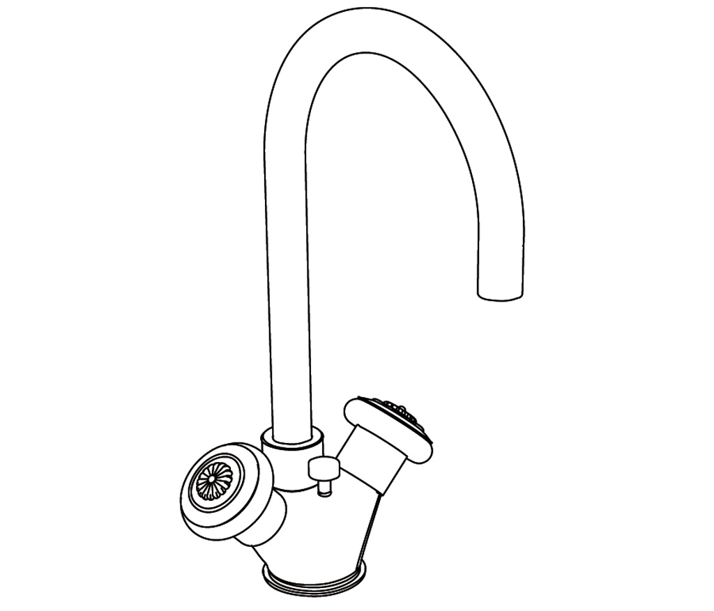 C36-1101 Single hole basin mixer