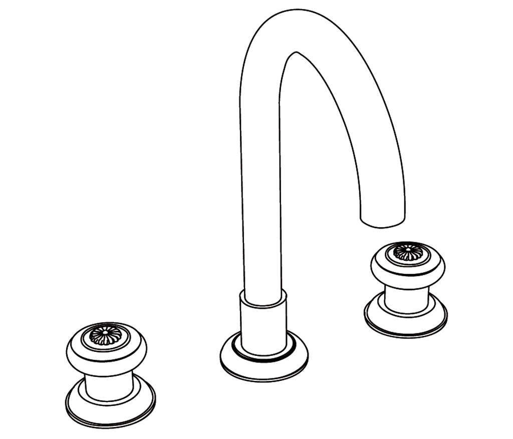 C36-1301 3-hole basin mixer