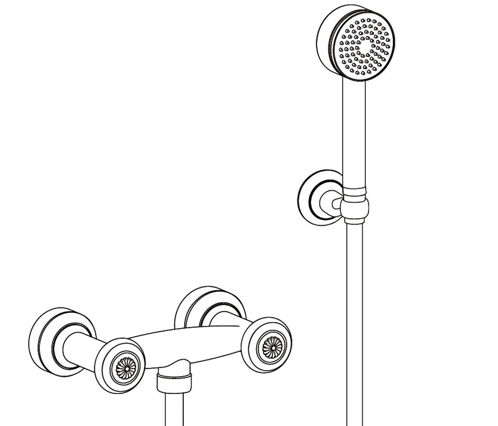 C36-2201 Wall mounted shower mixer