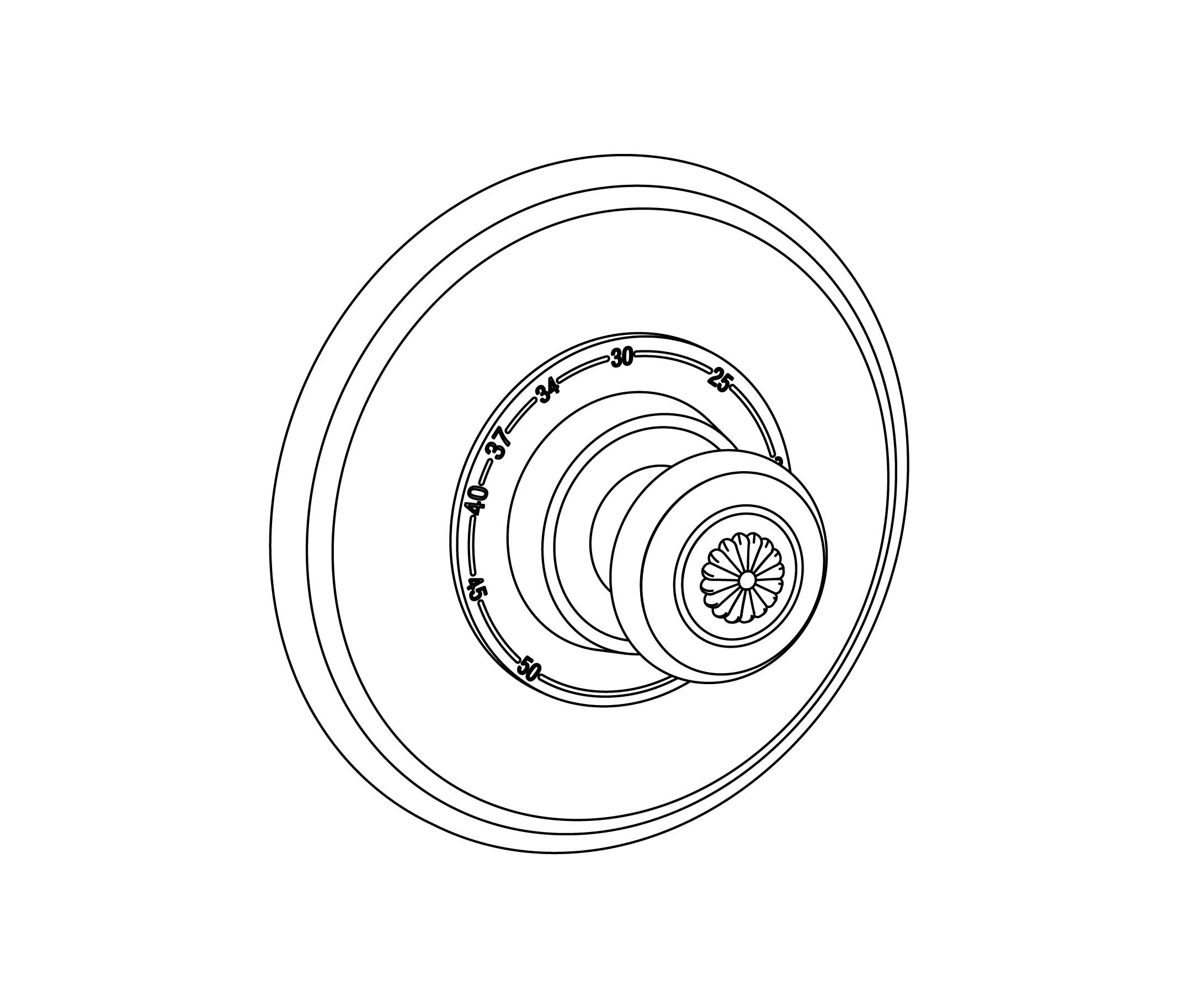 C36-2R1 Round trim set for T1 & T2