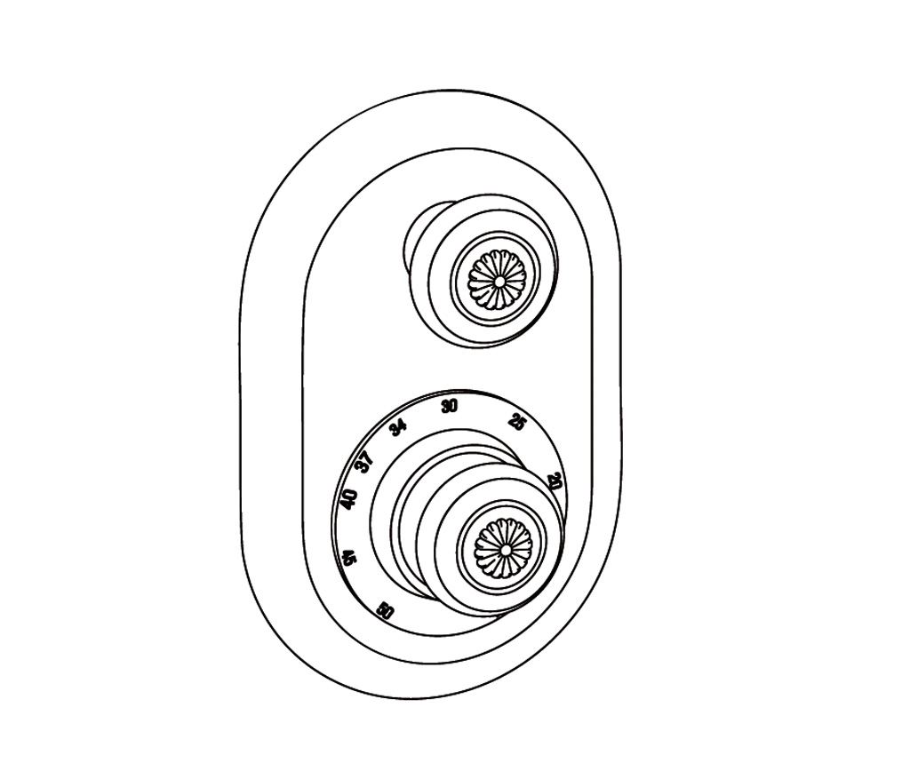 C36-2R21 Habillage ovale pour T21