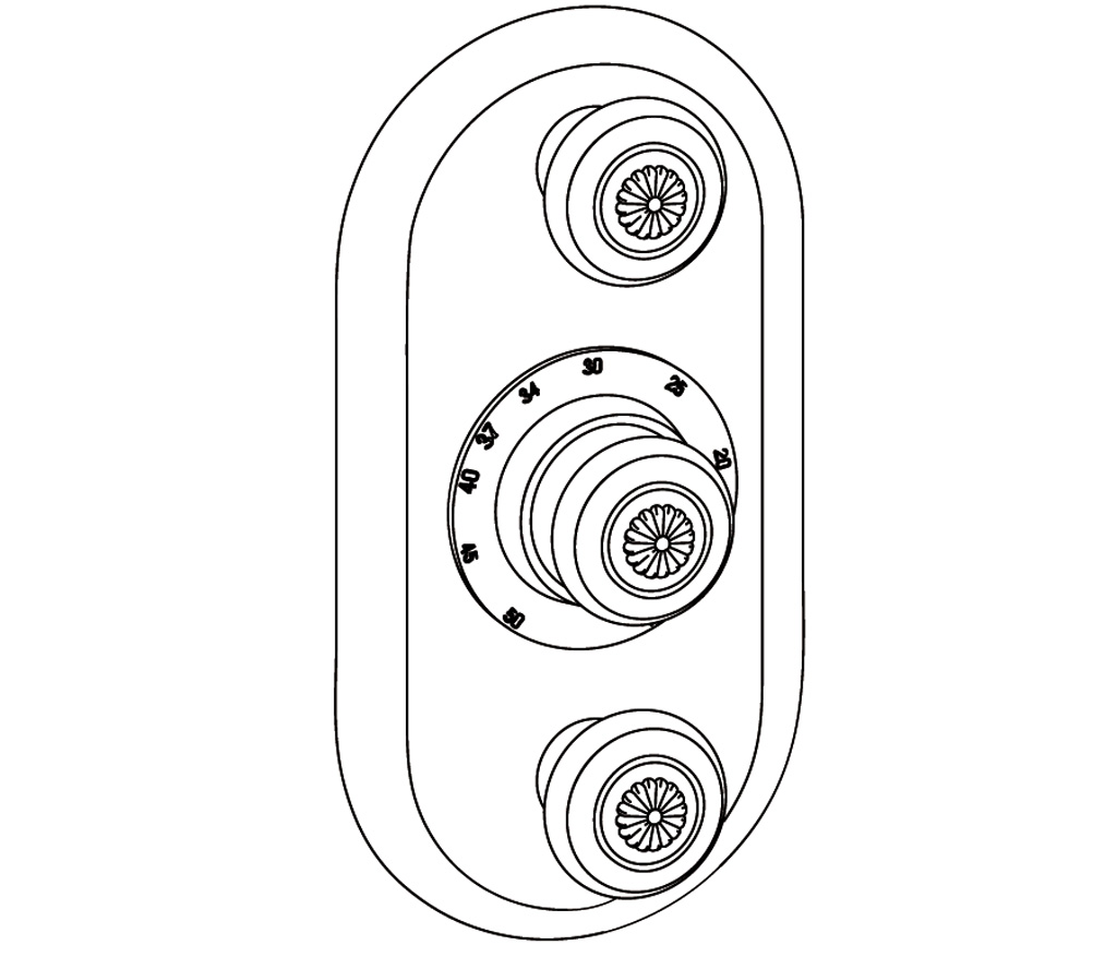 C36-2R22 Habillage ovale pour T22