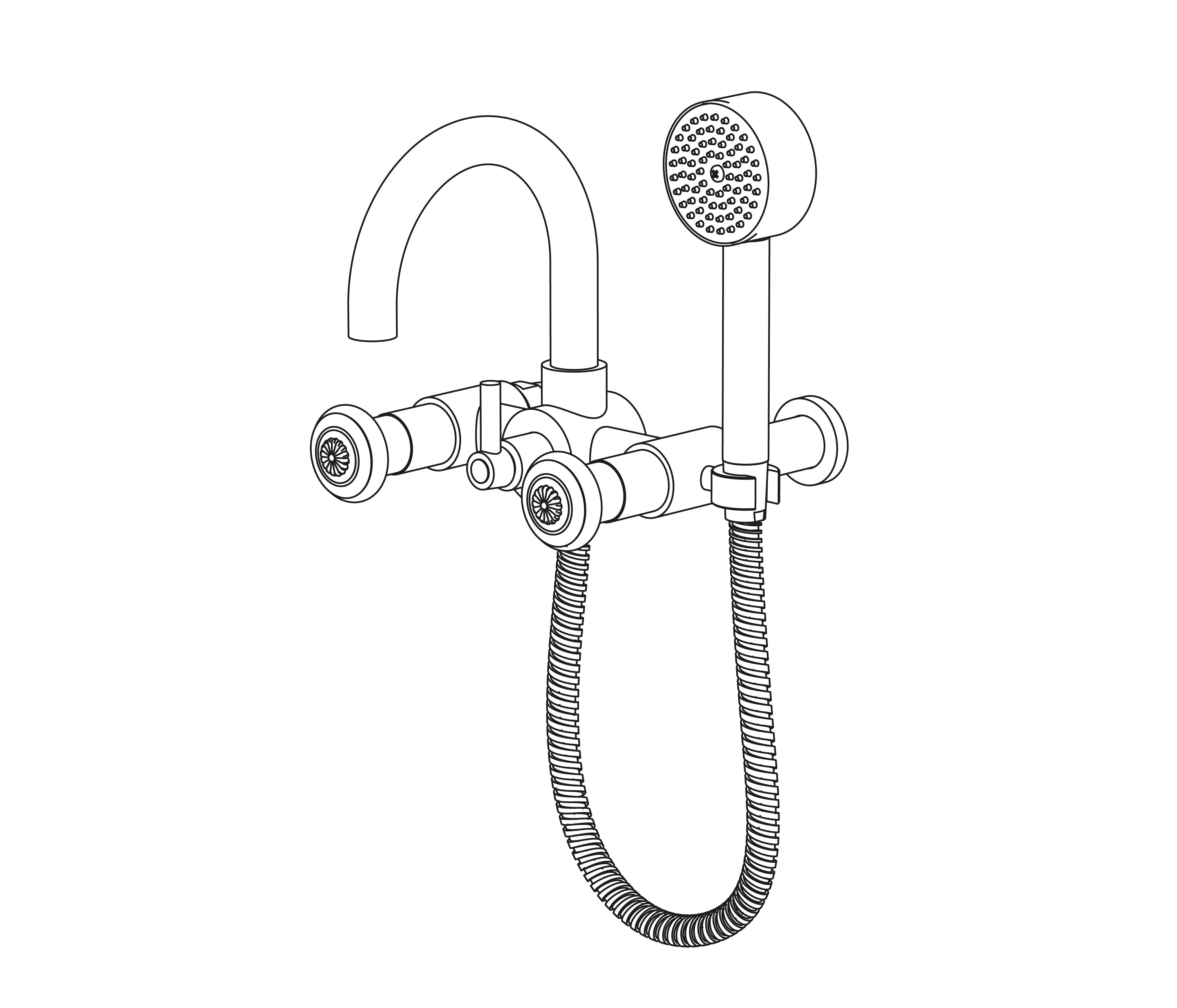C36-3201 Wall mounted bath and shower mixer