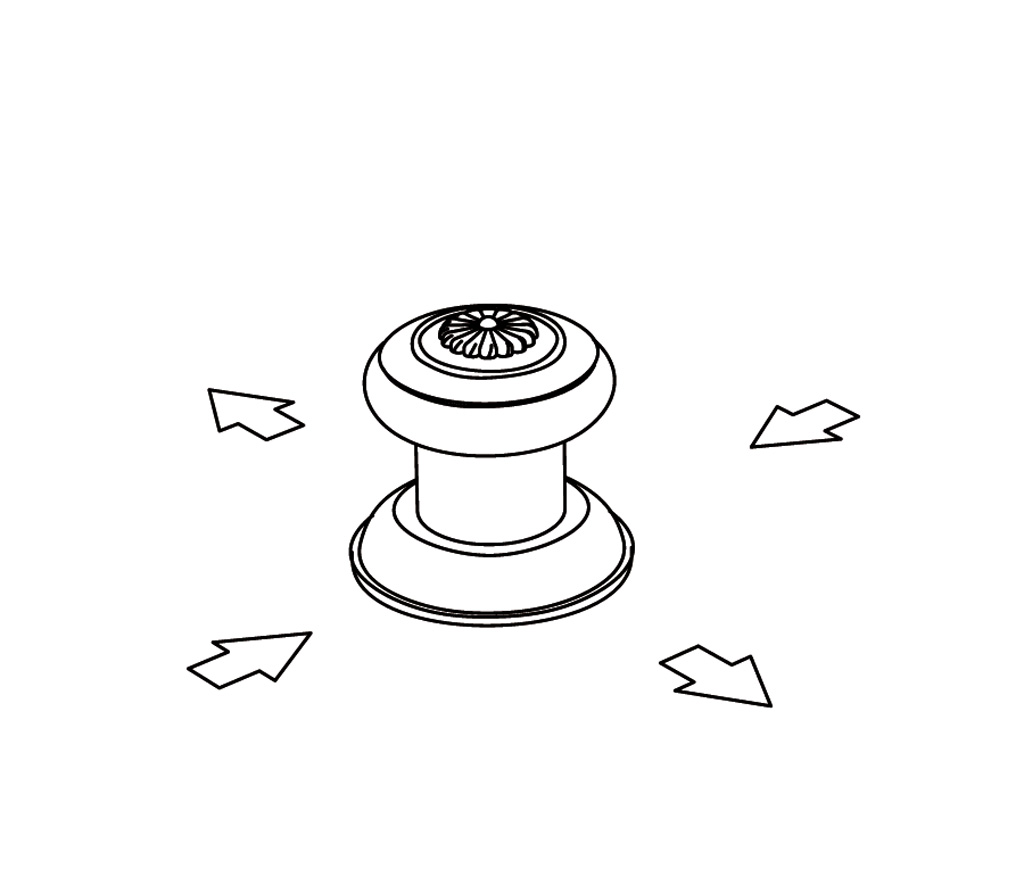 C36-334 Rim mounted 4-way diverter