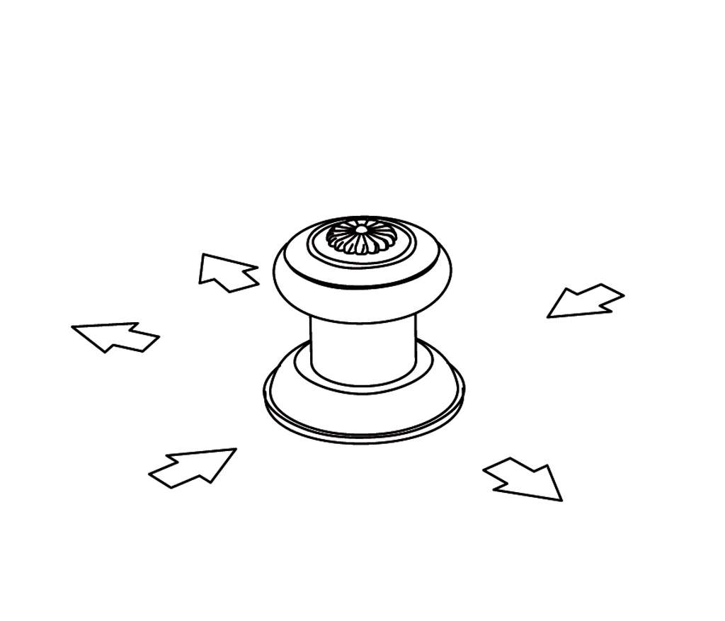 C36-335 Rim mounted 5-way diverter