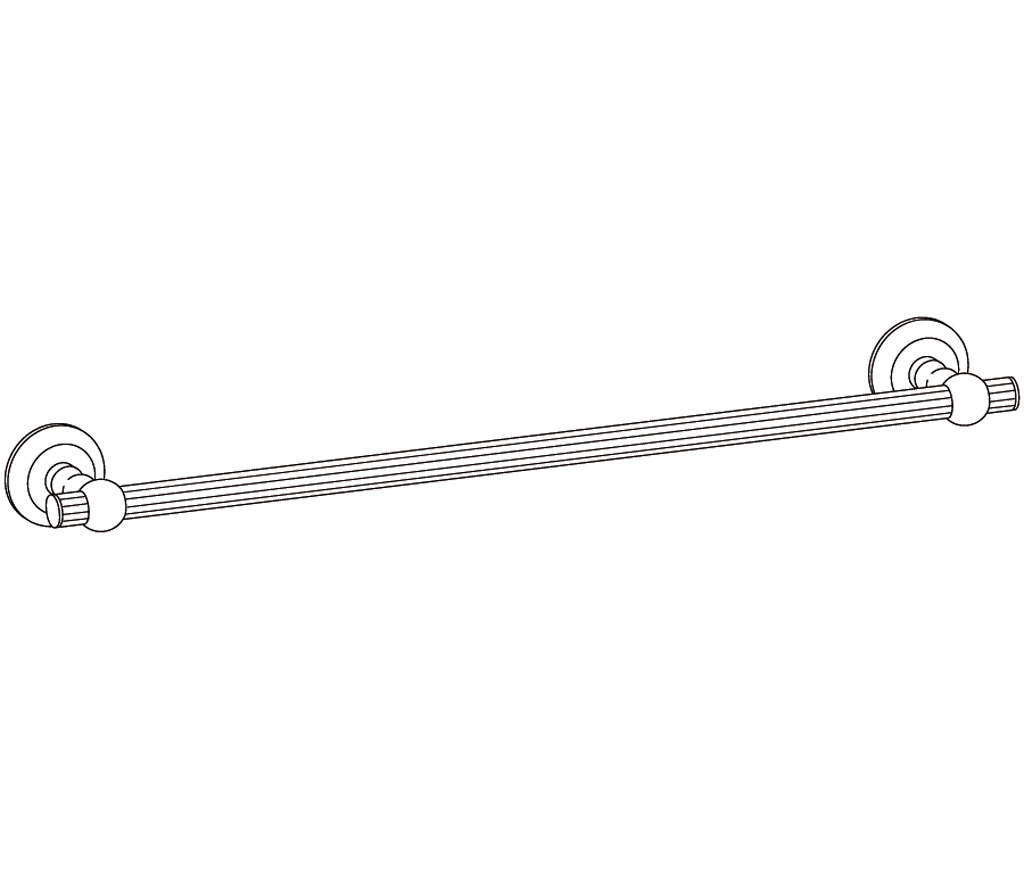 C36-508 Wall mounted single towel bar