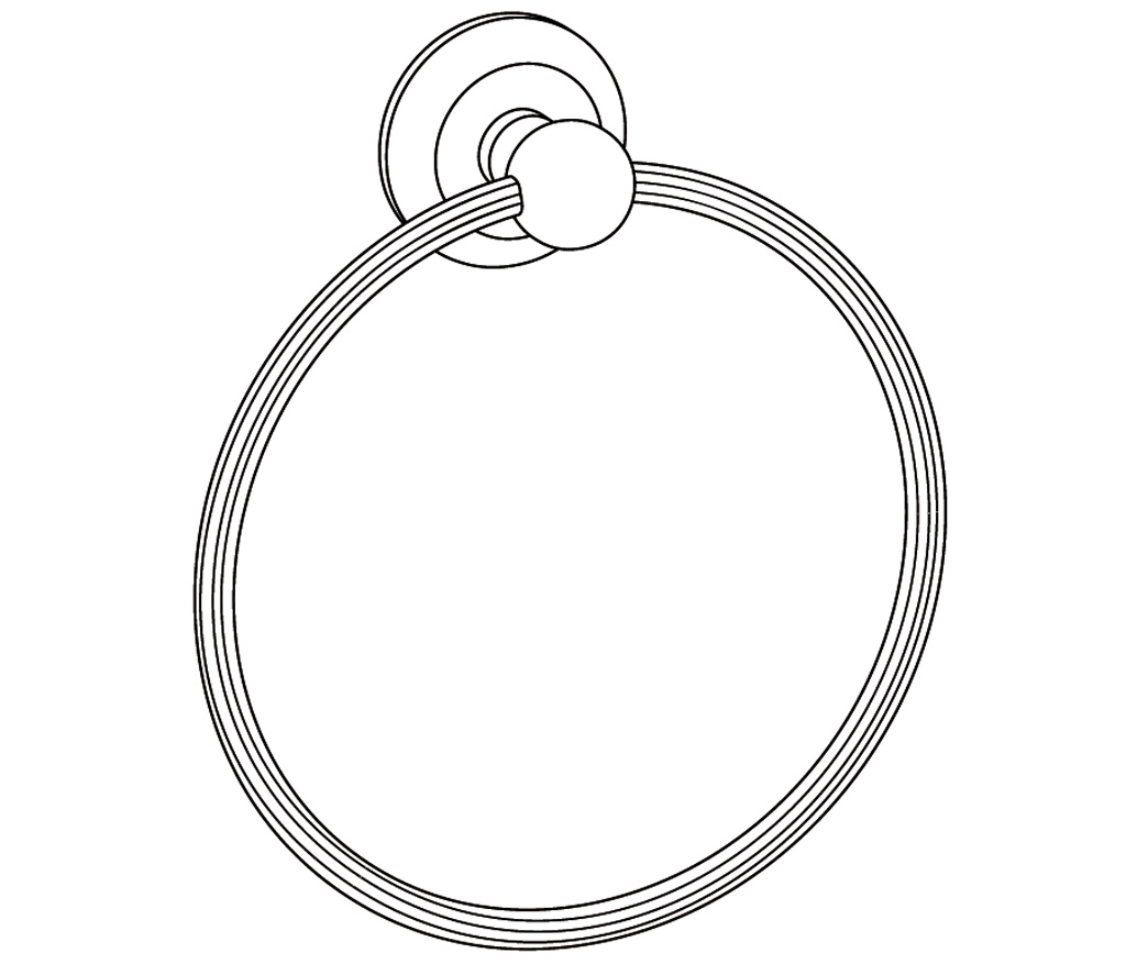 C36-510 Wall mounted towel ring