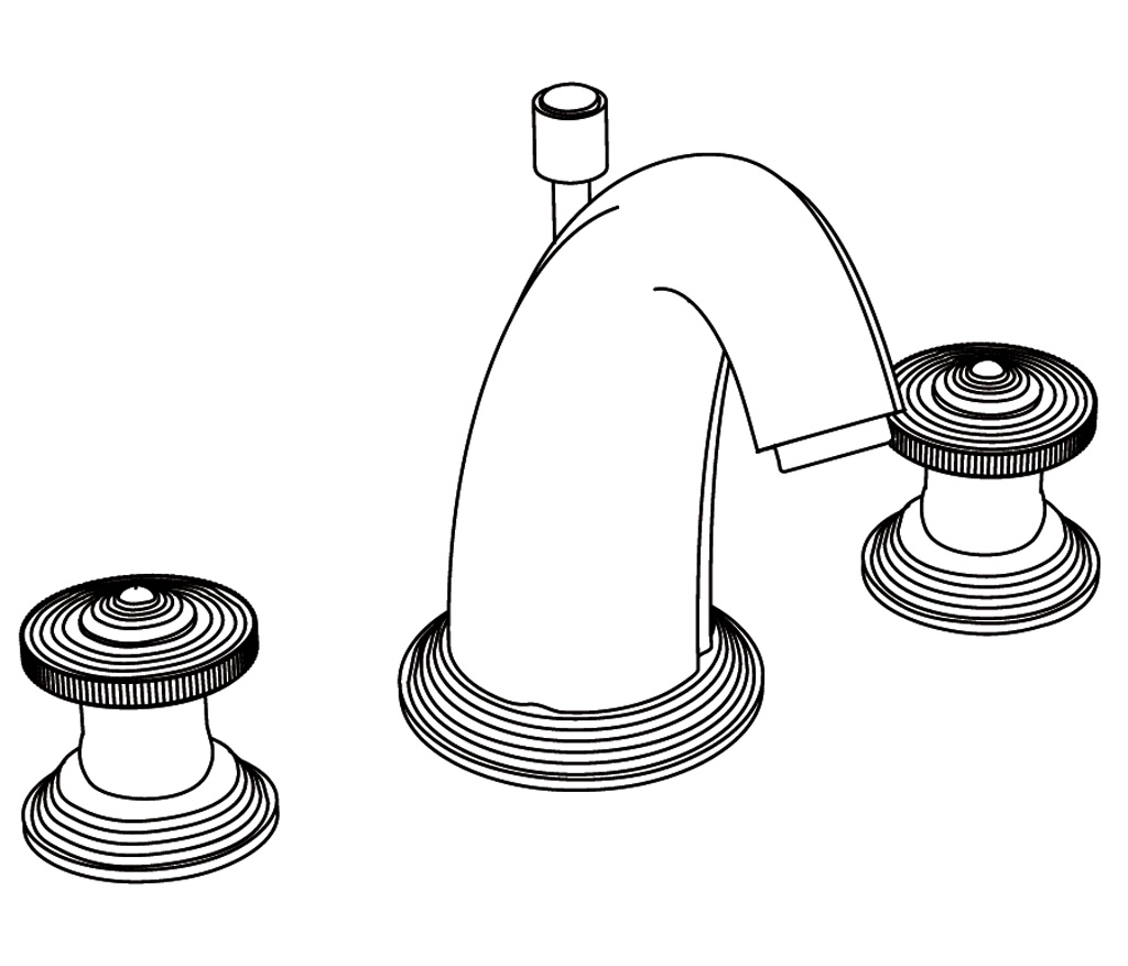 C37-1301 3-hole basin mixer