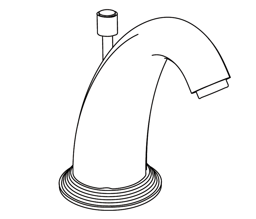 C37-1S1 Basin spout, rim mounted