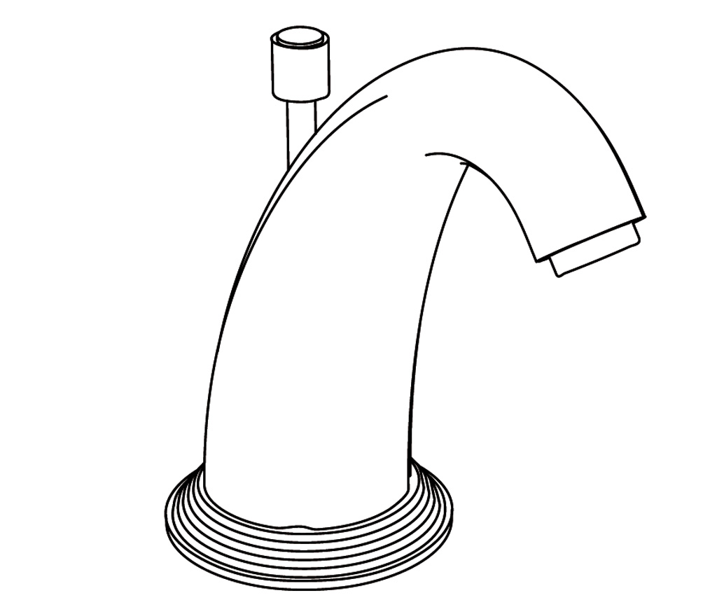 C37-1S1 Bec de lavabo sur gorge