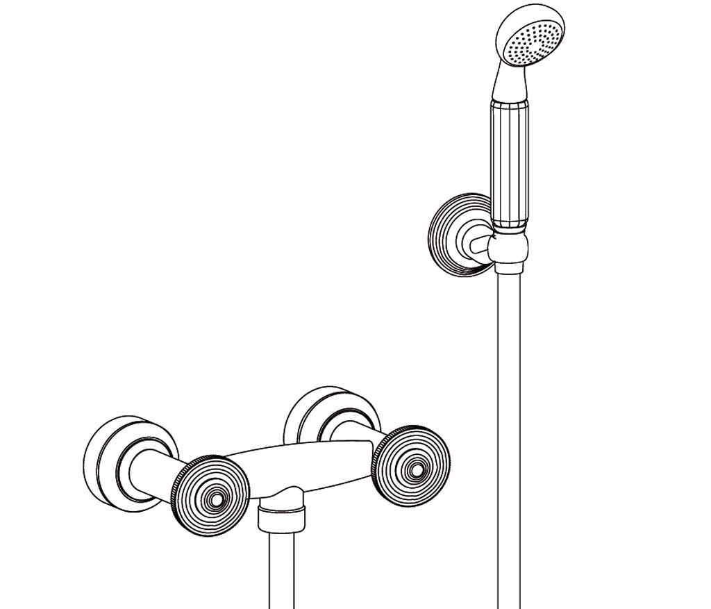 C37-2201 Wall mounted shower mixer