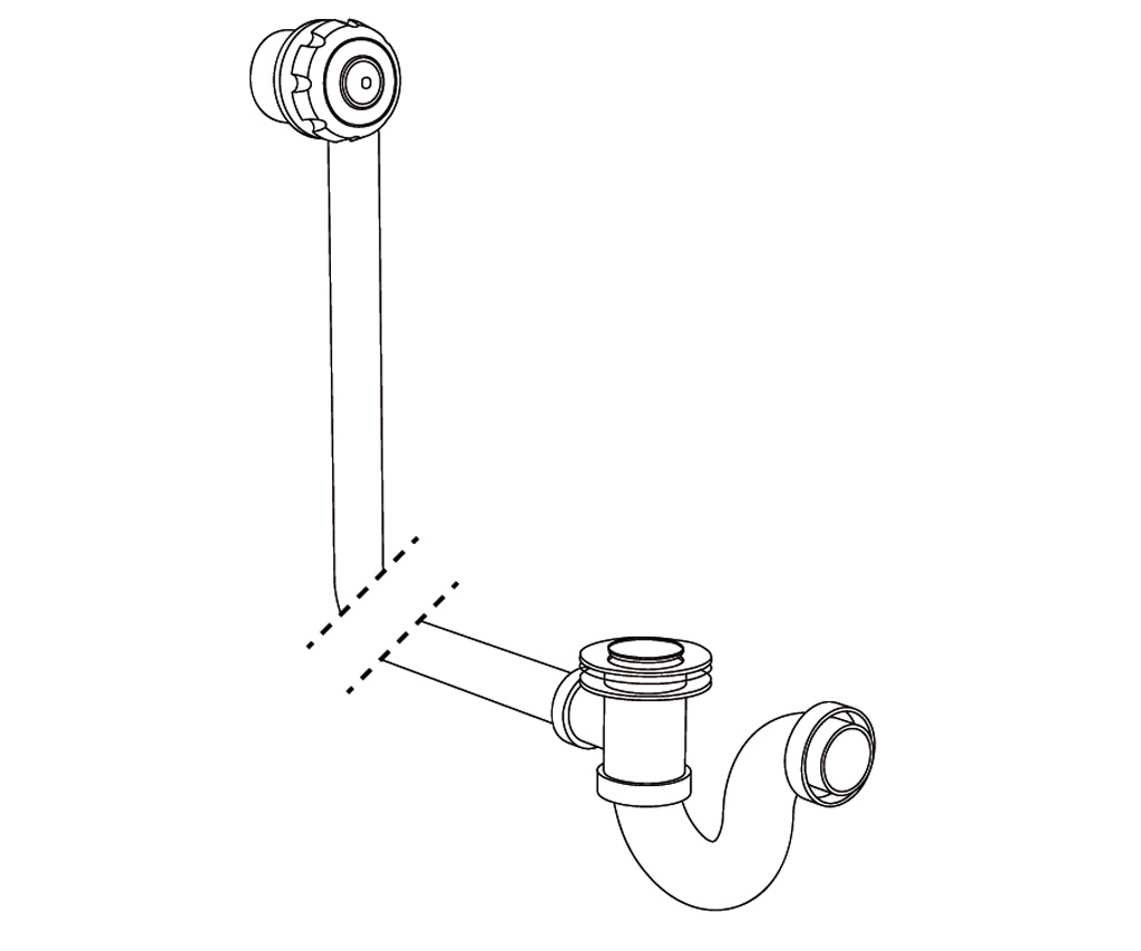 C37-306 Complete bathtub drain