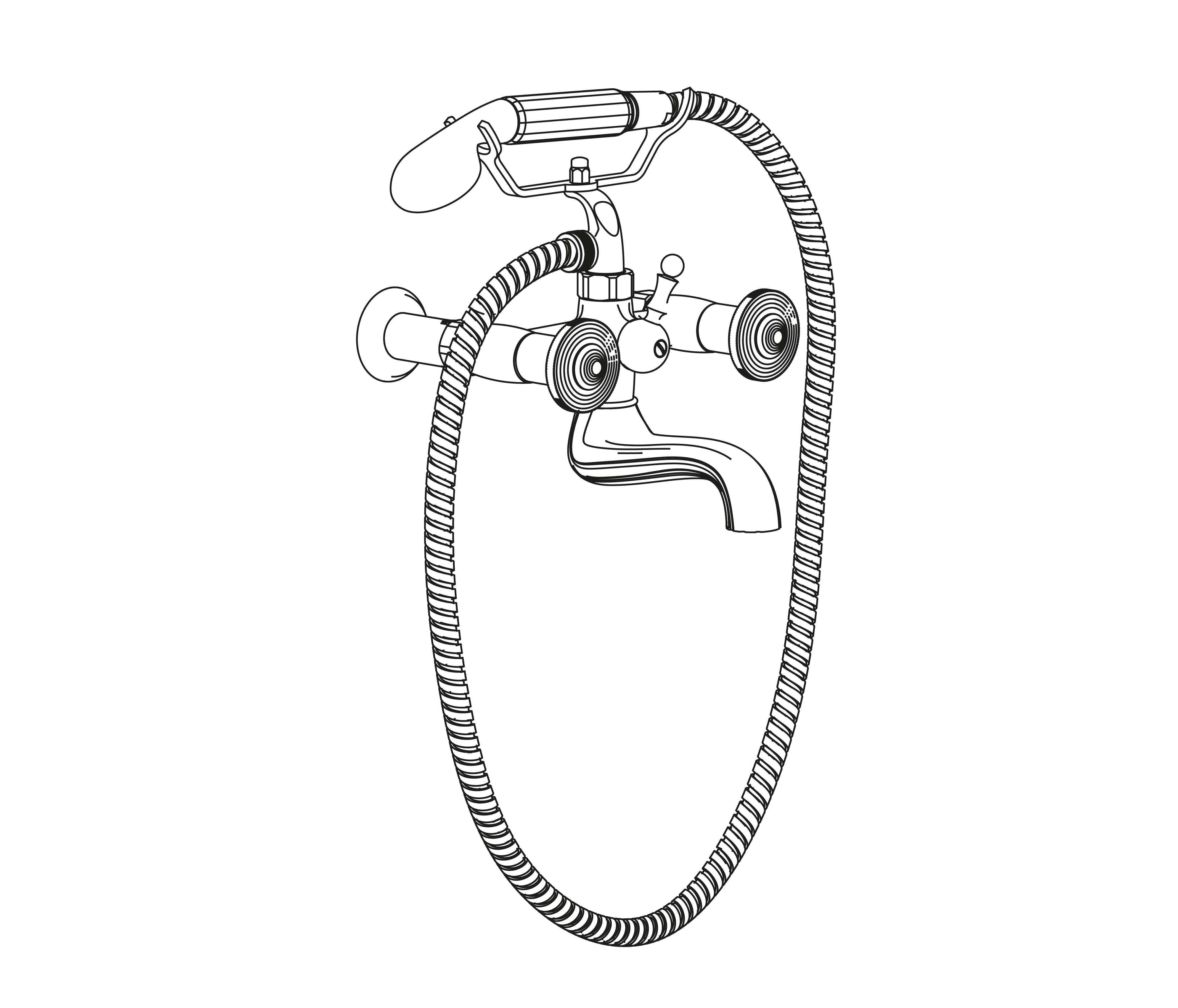 C37-3201 Wall mounted bath and shower mixer