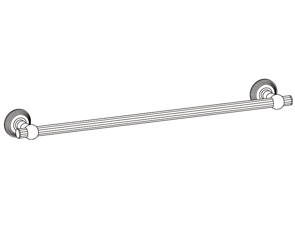 C37-508 Wall mounted single towel bar