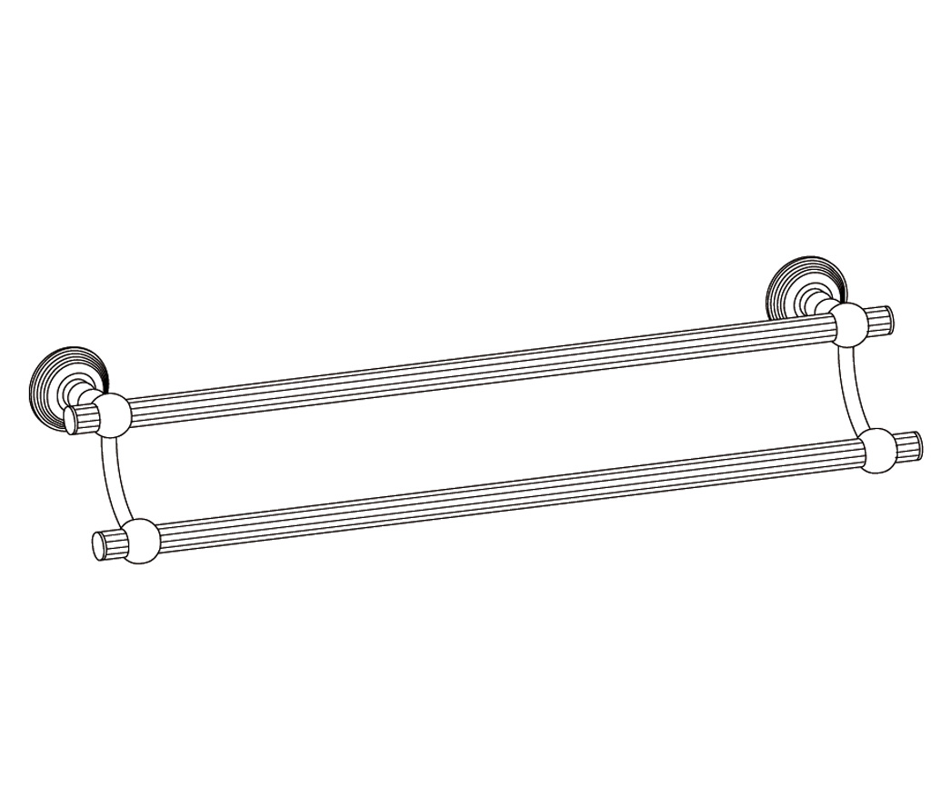 C37-509 Wall mounted double towel bar