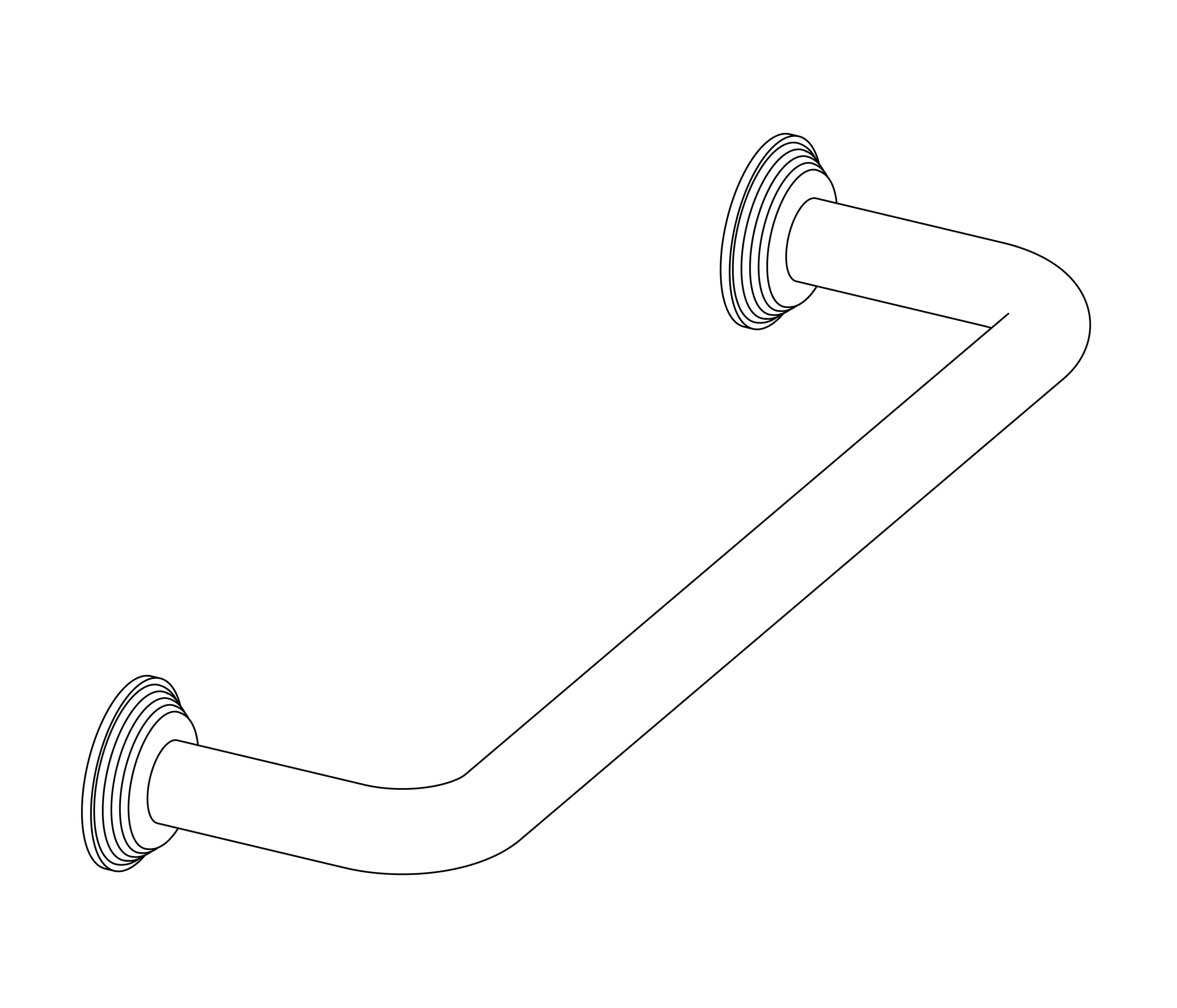 C37-513 Grab bar, L. 40cm