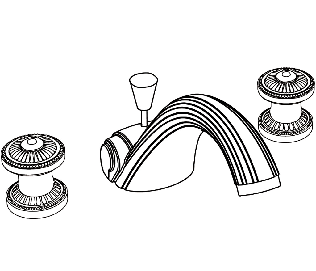 C40-1301 3-hole basin mixer