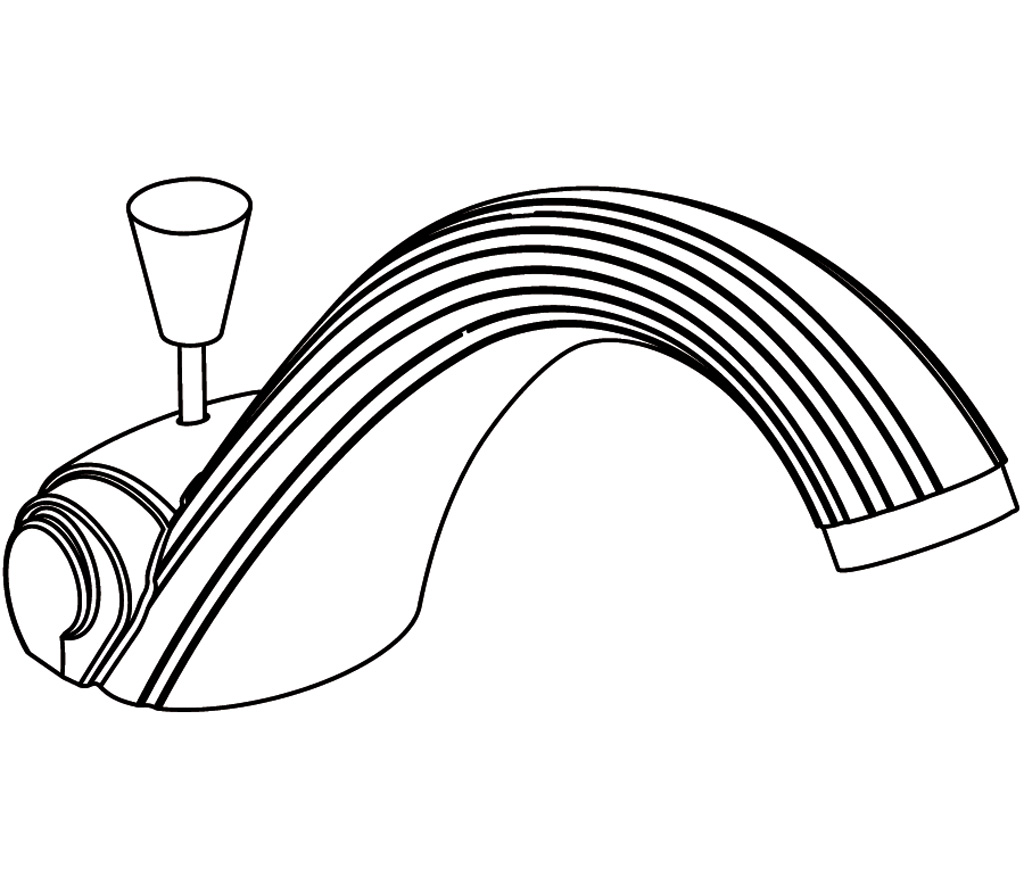 C40-1S1 Basin spout, rim mounted