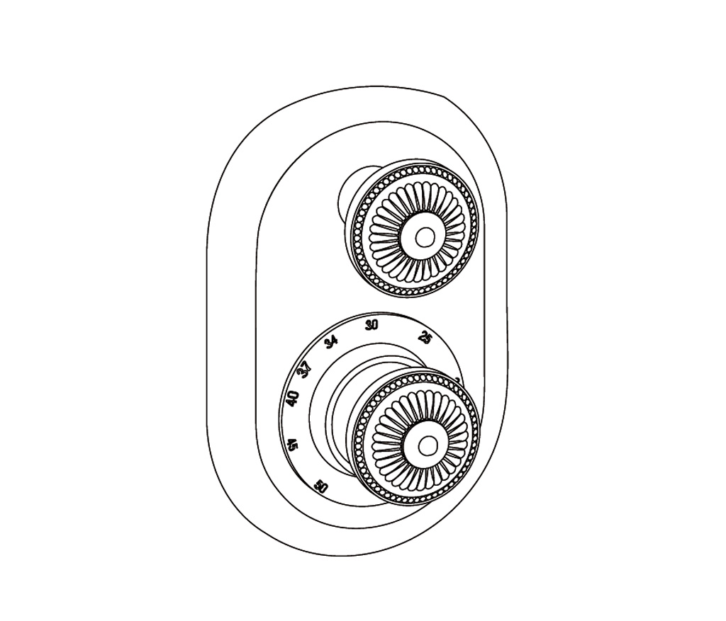 C40-2R21 Habillage ovale pour T21