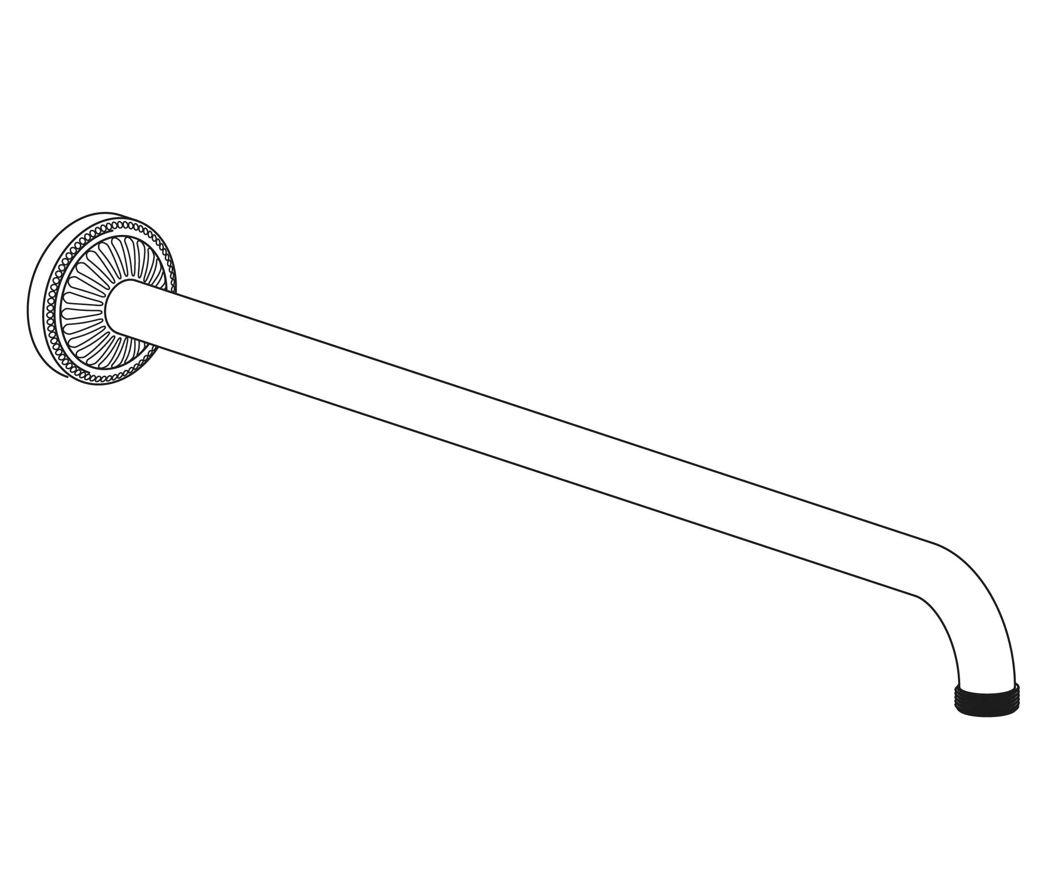 C40-2W450 Wall mounted shower arm 450mm