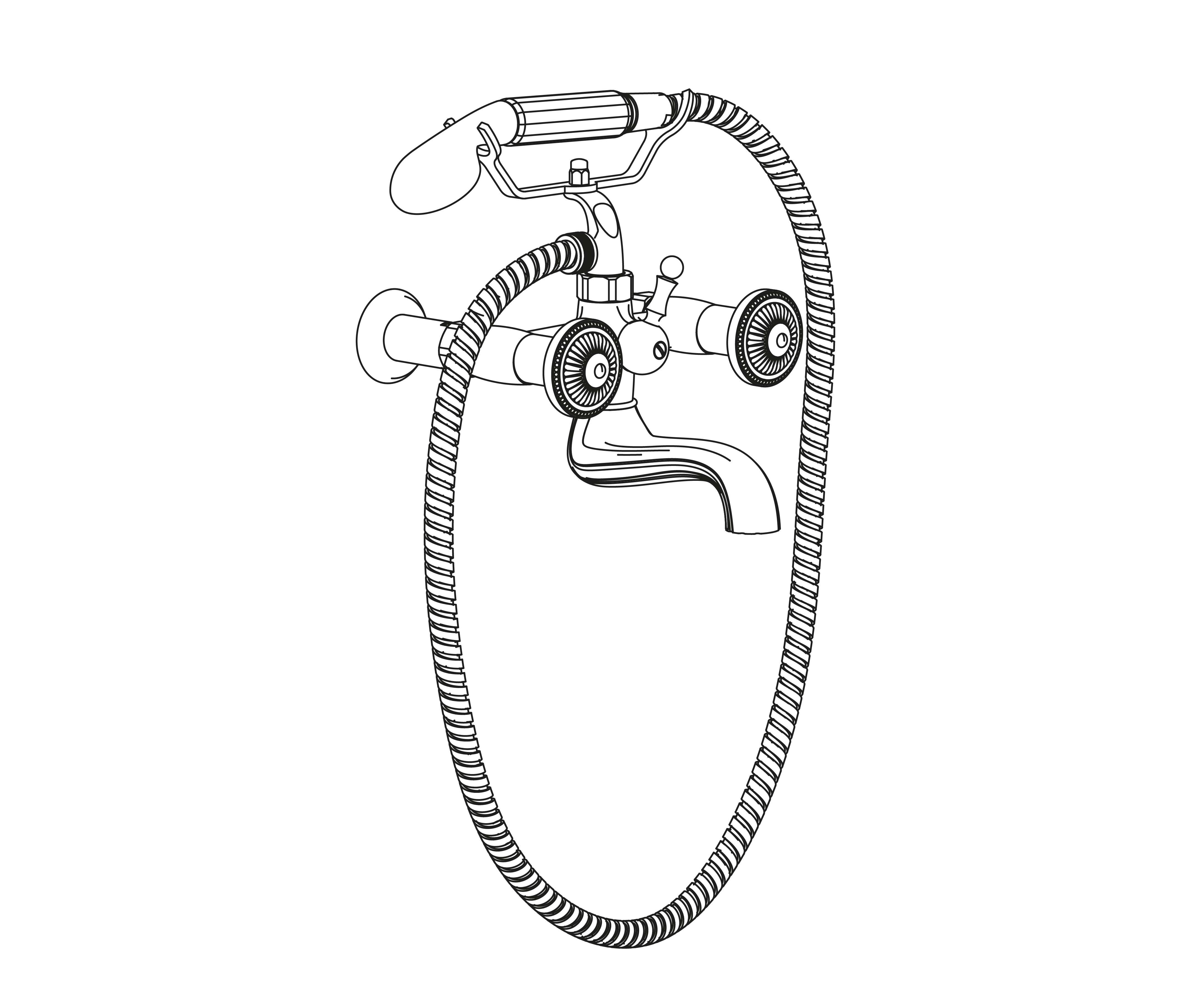 C40-3201 Wall mounted bath and shower mixer