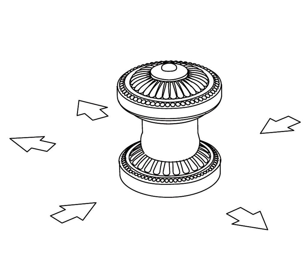 C40-335 Rim mounted 5-way diverter