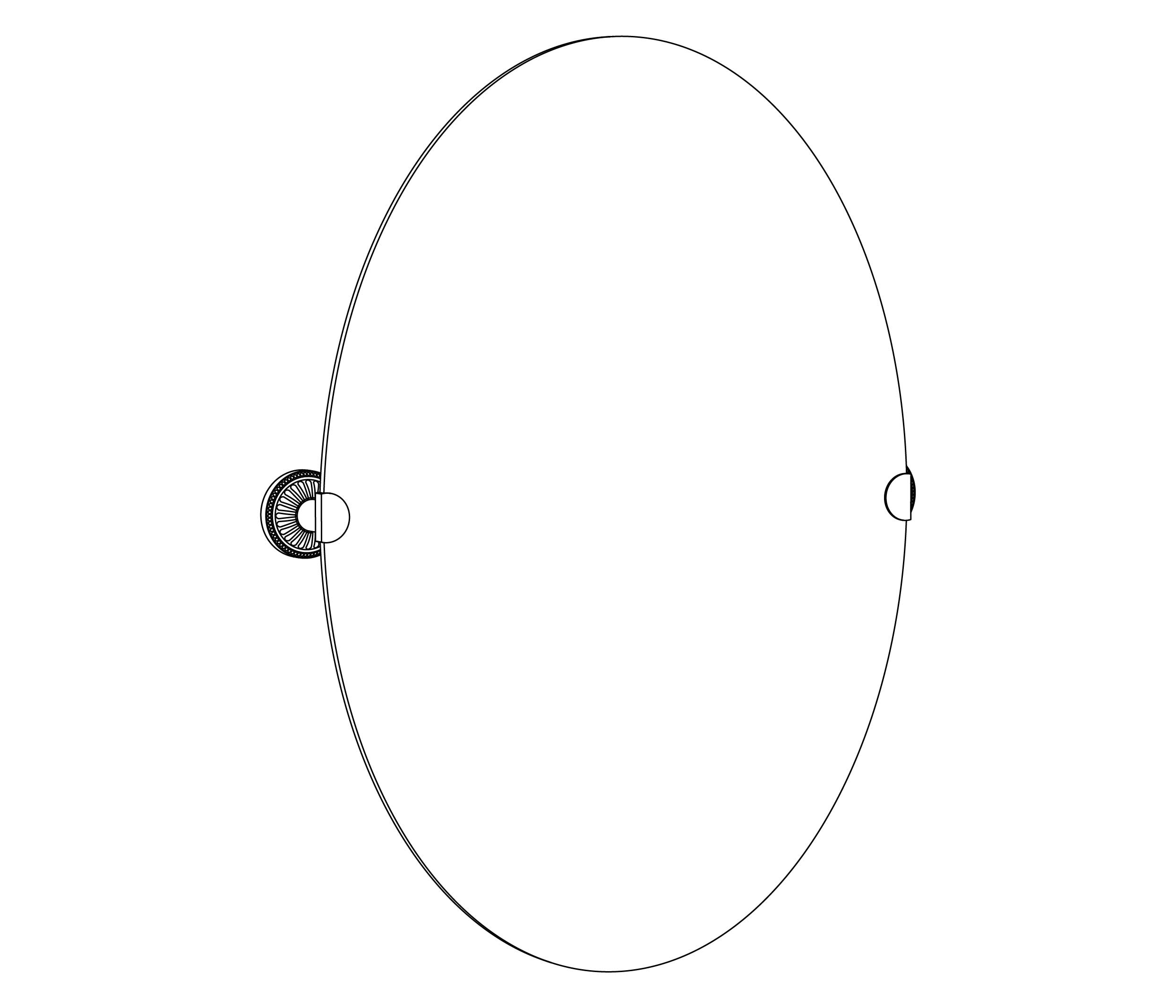 C40-506 Miroir oval